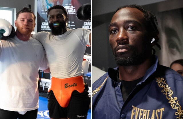 ‘Bud is getting KO’d’ – Fans reacts to Canelo sparring Jaron Ennis for Terence Crawford