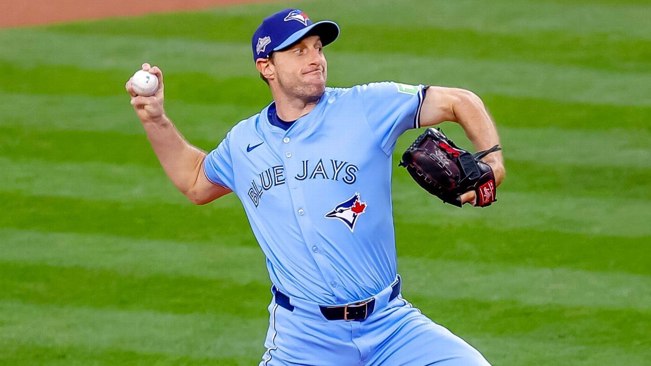 Jays' Scherzer to start Game 3 vs. LA's Glasnow