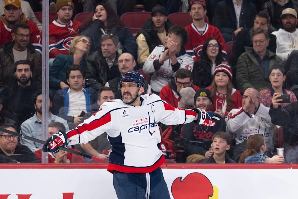 Alex Ovechkin becomes sixth player in NHL history to score hat trick in his 40s
