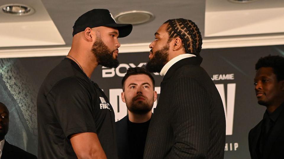 Clarke vs TKV: Frazer Clarke and Jeamie TKV argue before face-off