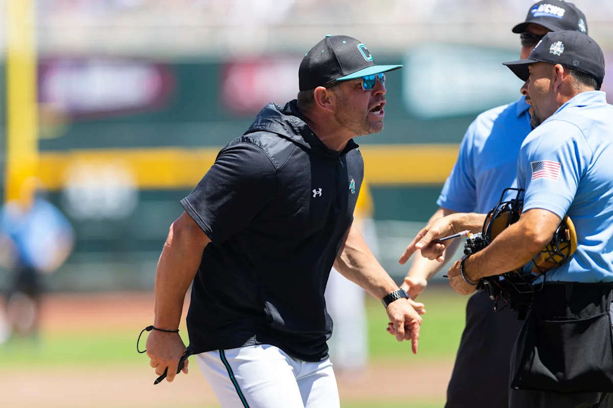 Coastal Carolina AD Chance Miller reprimanded for berating NCAA officials at College World Series