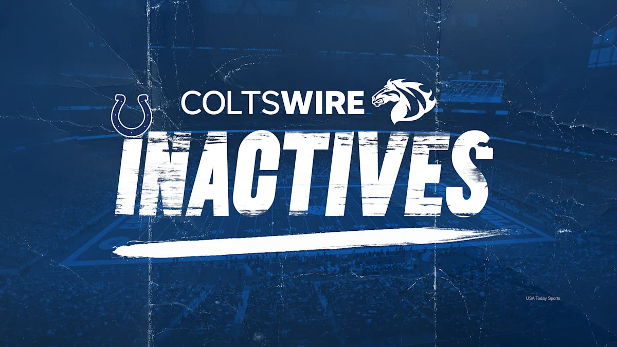 Colts list 6 players inactive vs. Texans; Tyler Warren is available
