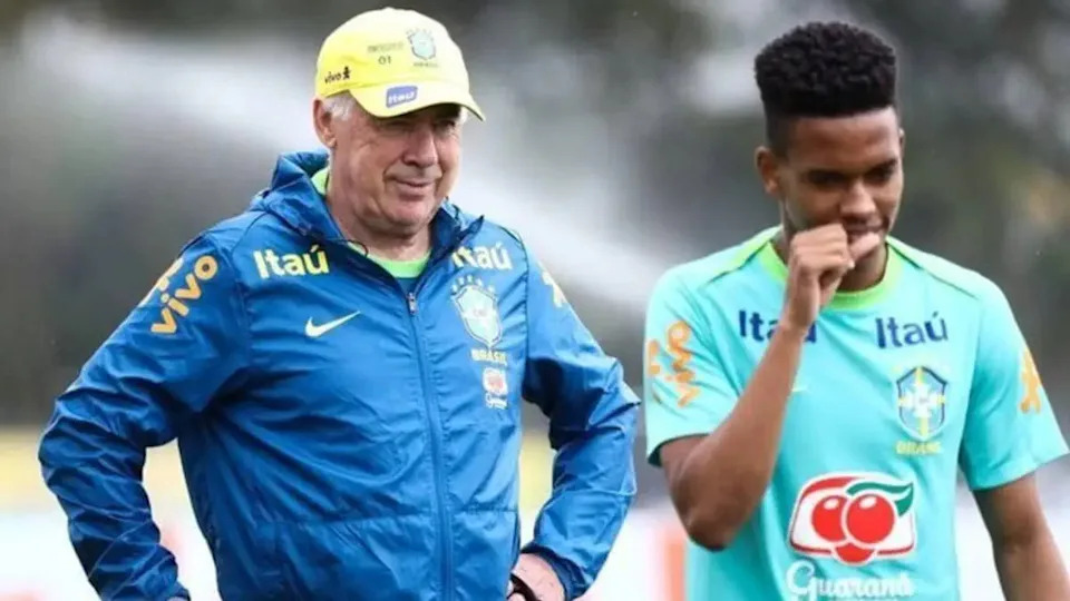 Estevão shines again with Brazil under Ancelotti