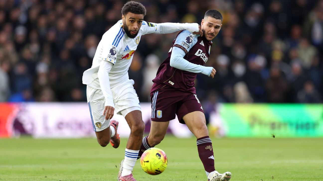 European soccer live updates: Leeds lead Villa ahead of Arsenal-Tottenham