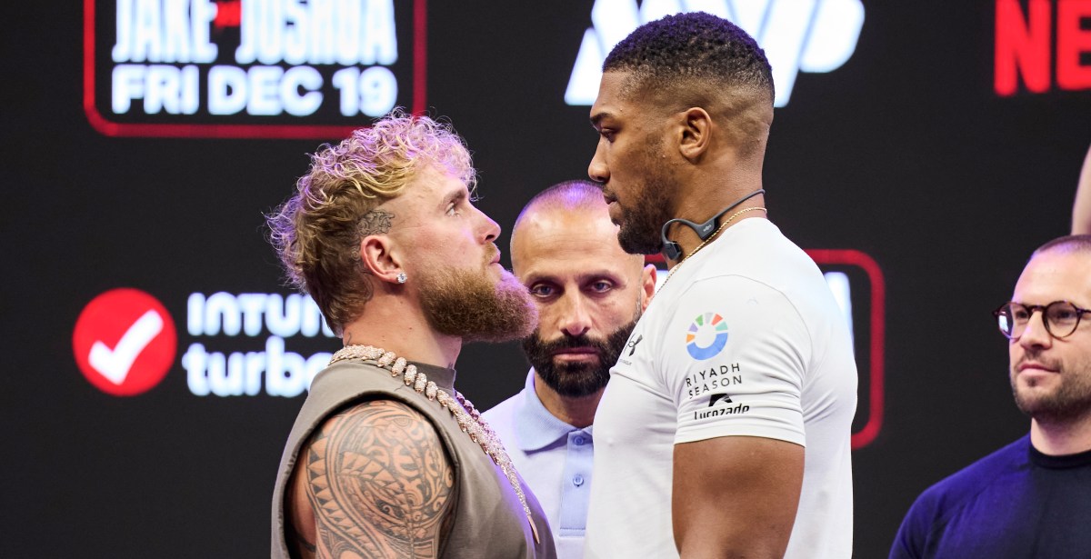 It’s real: Jake Paul and Anthony Joshua go face-to-face to announce fight
