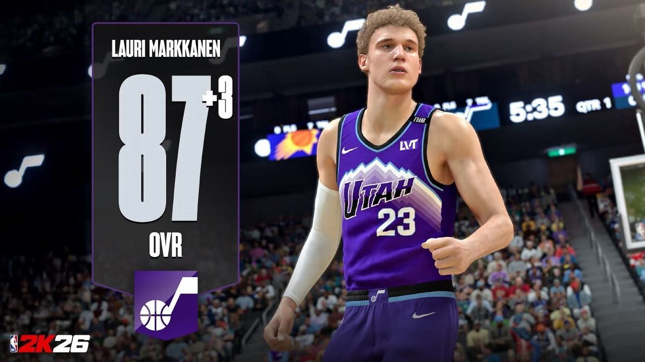 Lauri Markkanen, Luka Doncic make gains in first NBA 2K26 ratings update