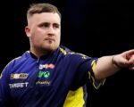 Luke Littler advances to the Grand Slam of Darts quarter-finals as Michael van Gerwen departs.
