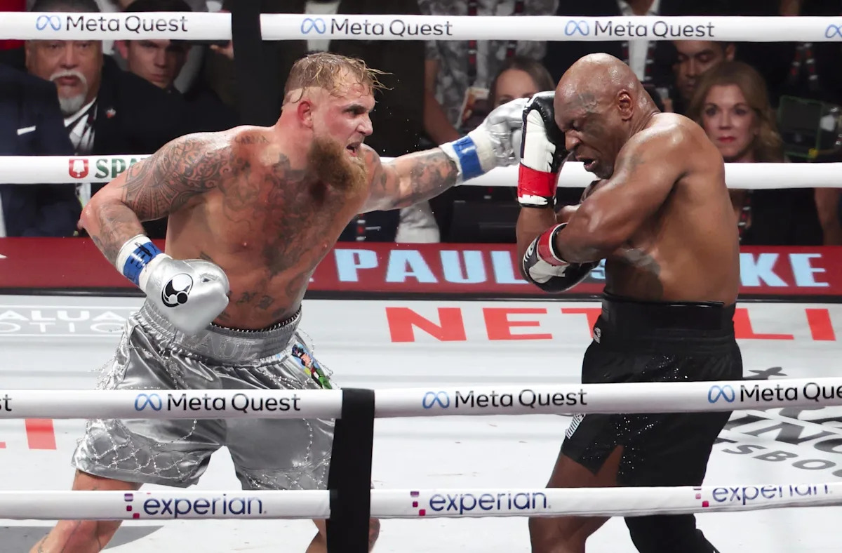 Mike Tyson vs Jake Paul fight a year later: Rewatch highlights from unforgettable fight