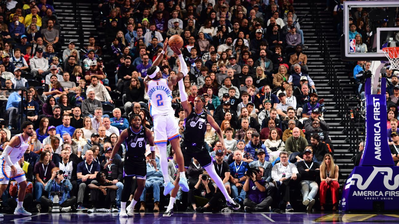 OKC rallies, rides 33-4 run to 32-point win vs. Jazz