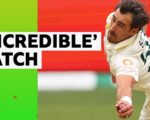 Starc takes catch off own bowling to remove Crawley for another duck