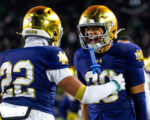 Watch: Ethan Long has first career INT for Notre Dame vs. Syracuse