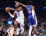 Holmgren scores 29, Thunder end 2-game skid with a 129-104 win over the 76ers
