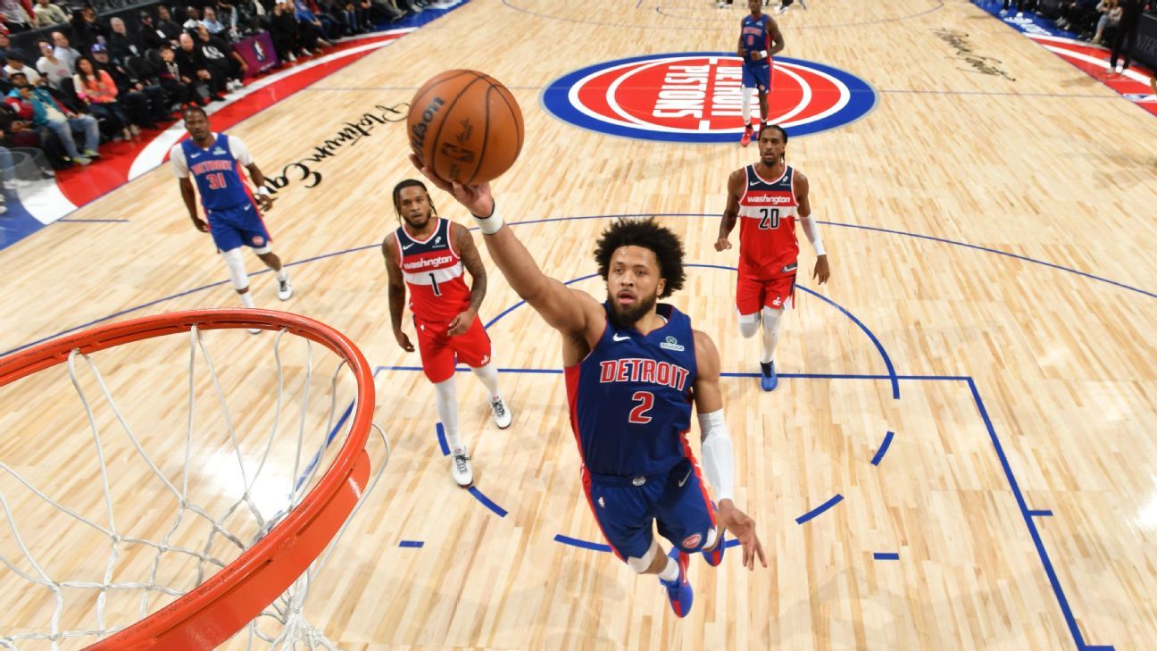 Cunningham (wrist) sits out Pistons’ win vs. Bulls