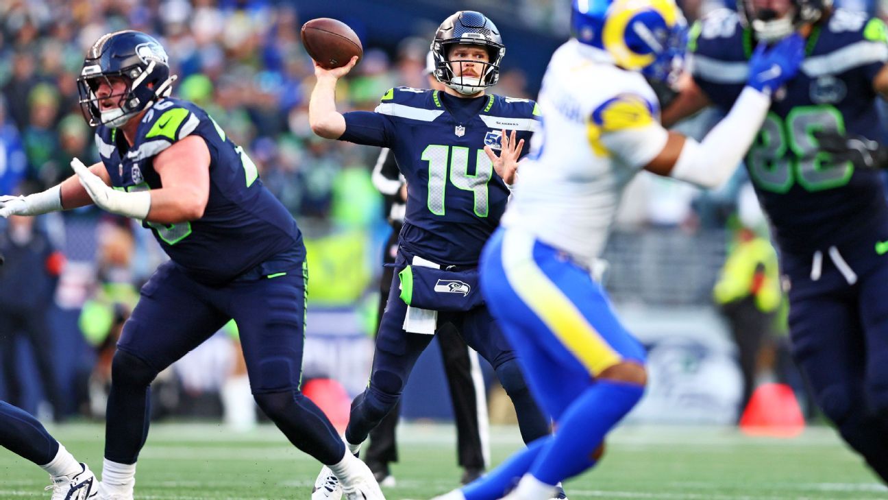 <!-- AI INSTRUCTIONS: Reescribe este título para que sea corto, atractivo y optimizado para SEO con enfoque en apuestas deportivas. -->
Darnold, Seahawks outlast Rams to reach SB