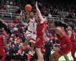 Freshman Ebuka Okorie leads Stanford to an 80-76 win over No. 16 Louisville