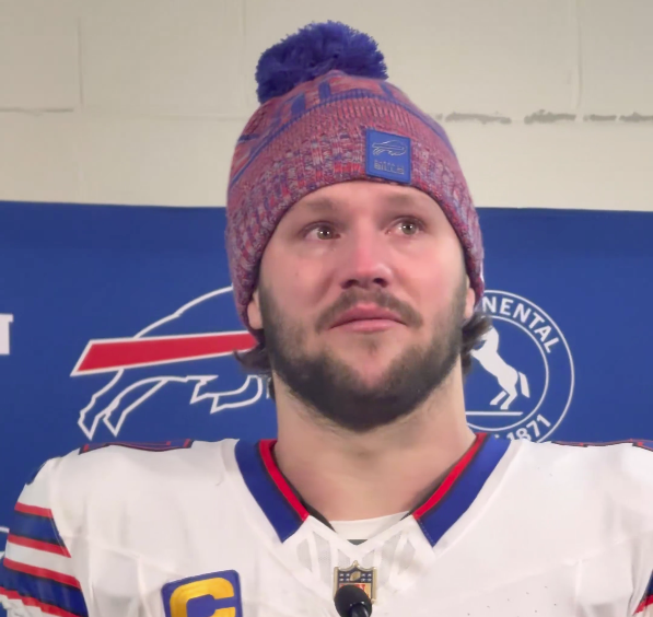 Josh Allen wept at the podium after Bills’ loss in the playoffs