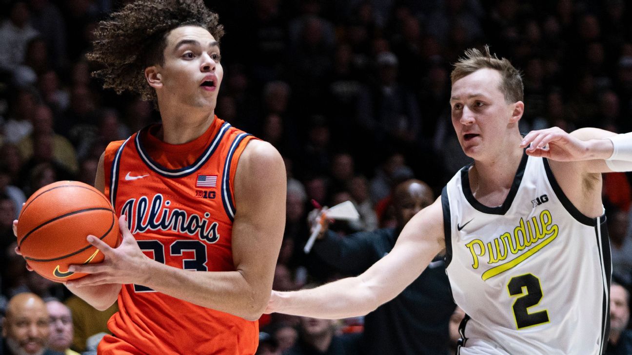 Keaton Wagler’s 46 points fuels Illinois’ upset of Purdue