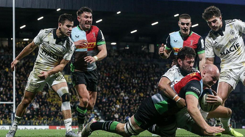 La Rochelle 17-27 Harlequins: Gutsy Quins knock out former Champions Cup winners