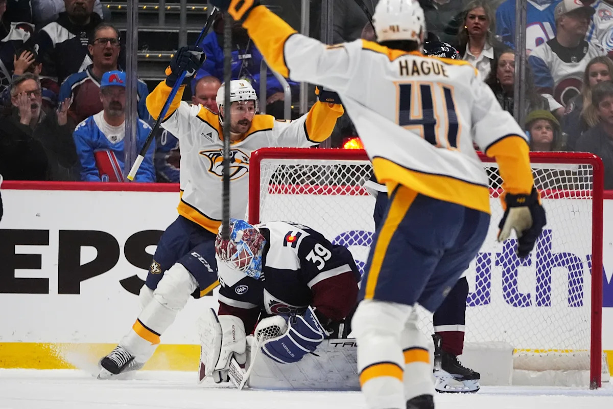 O'Reilly nets hat trick as Predators hand Avalanche 1st home loss in regulation, 7-3