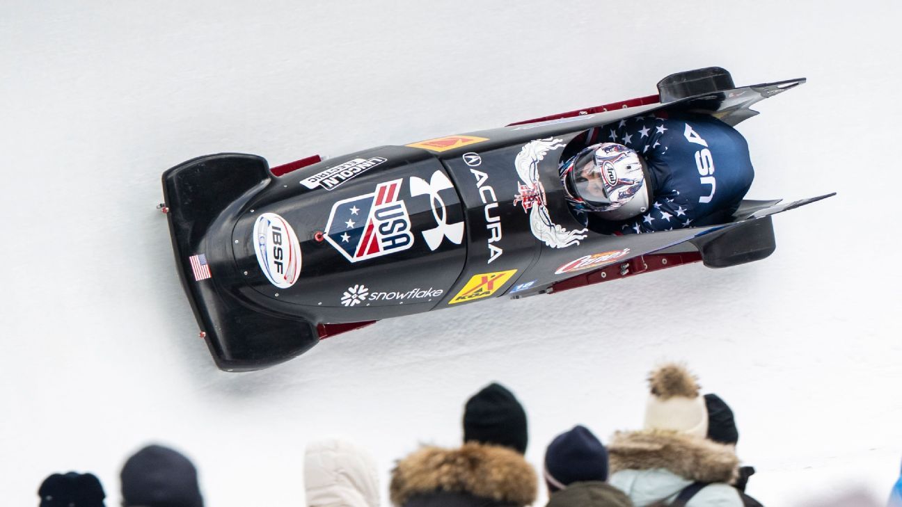 U.S. bobsledder Horn OK after scary solo ride