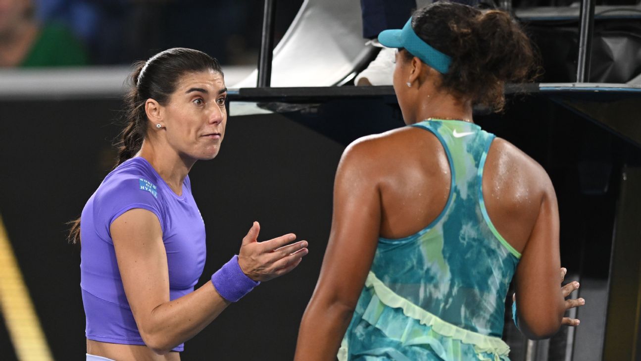 ‘What was that for?’ Osaka asks of terse Cirstea