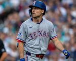 Evan Carter injury: Rangers center fielder suffers fractured wrist ahead of pivotal series vs. Guardians