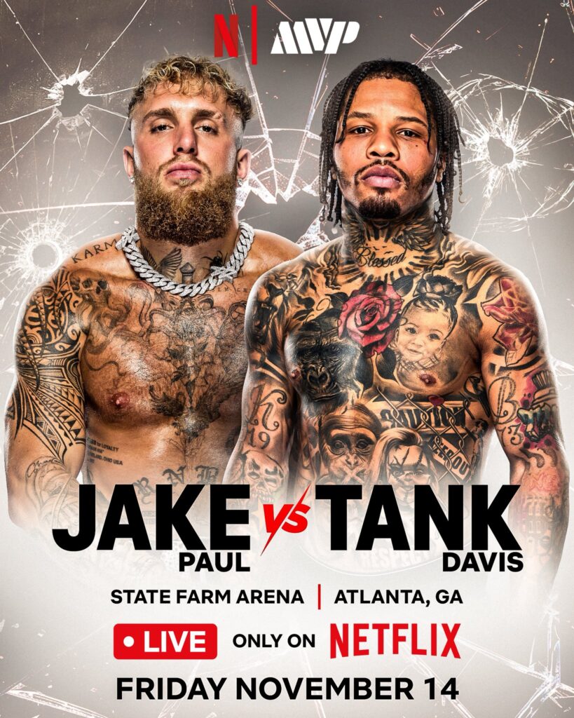 Jake Paul and Gervonta ‘Tank’ Davis Clash in Epic Netflix Boxing Showdown on Nov. 14