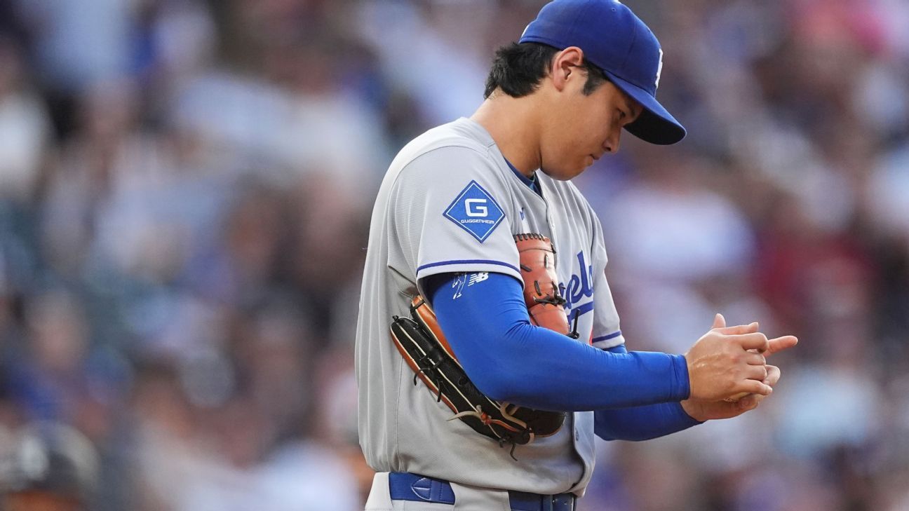 Ohtani was impressive but hit by a line drive in a 'disappointing' outing.
