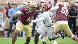 Tommy Castellanos backs up talk in FSU's stunner over No. 8 Alabama: 'We heard everything everybody said'