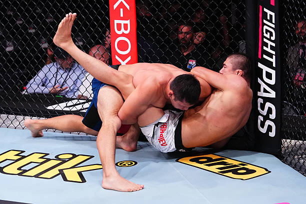 Uran Satybaldiev Tops Diyar Nurgozhay with Slick Ezekiel Choke – UFC Shanghai Highlights