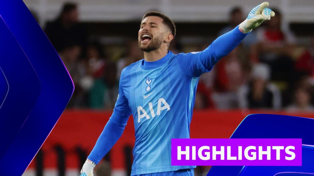 Champions League: Monaco 0-0 Tottenham - highlights