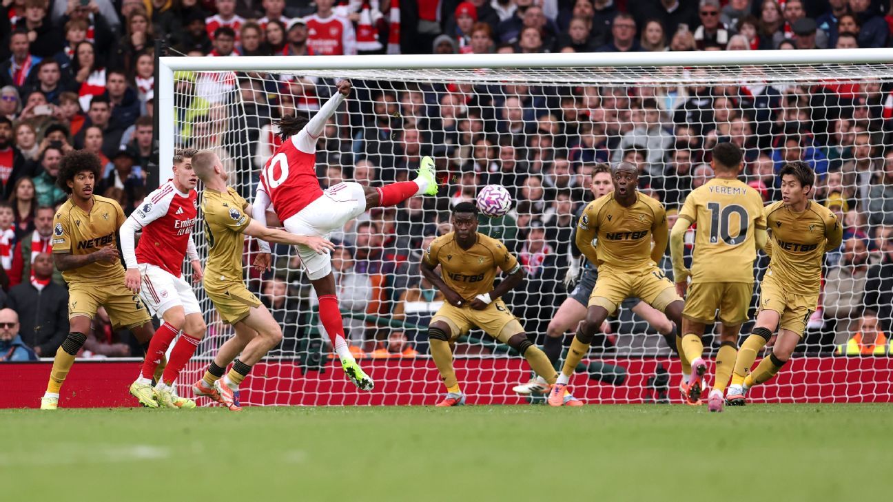 European live updates: Eze strikes for Arsenal vs. Palace; Madrid penalty overturned by VAR