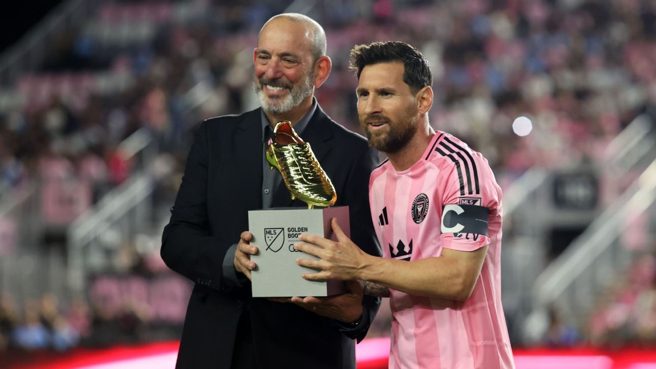 Messi gets Golden Boot, scores brace in Miami win