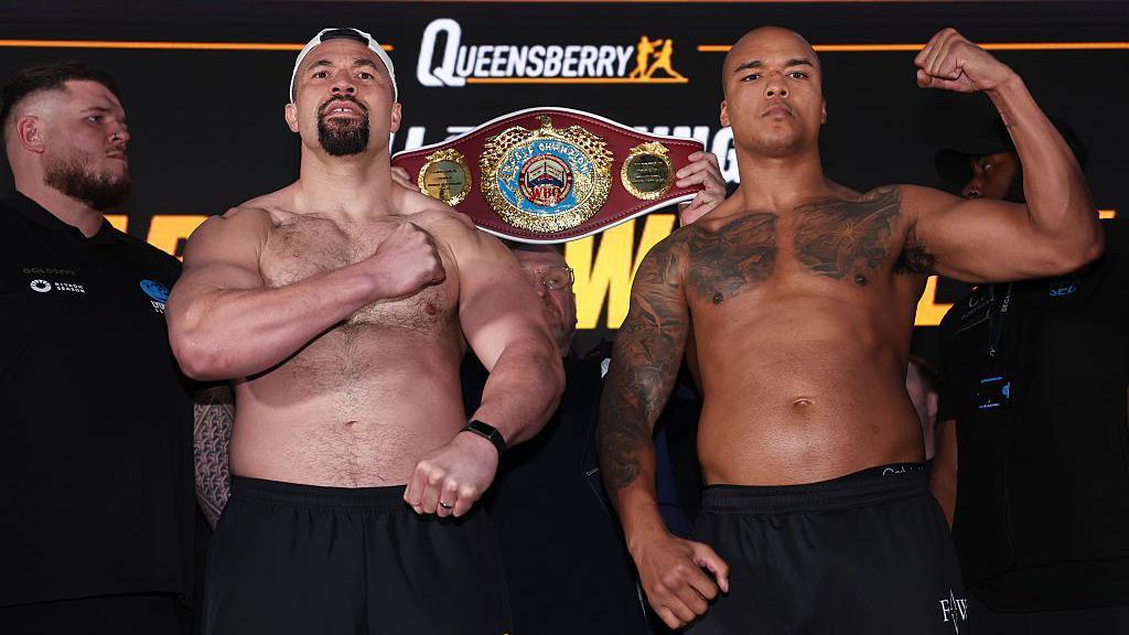 Parker vs Wardley: Briton weights 20lb lighter as both heavyweights cut confident figures
