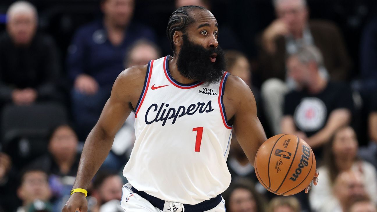 Clippers’ Harden (personal) misses game vs. Suns