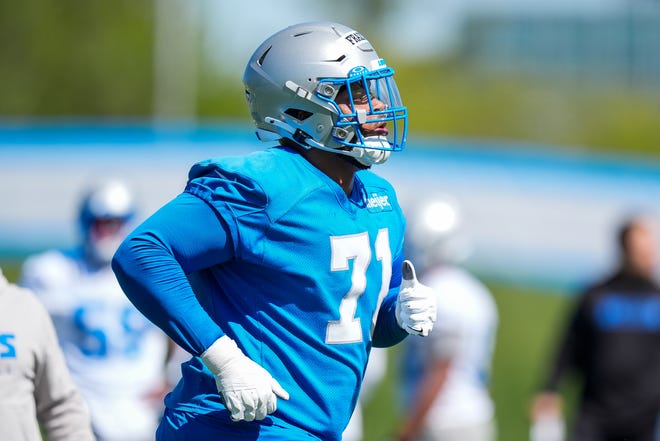 Lions rookie OG Miles Frazier nearly cried before first practice: ‘I’m just thankful’