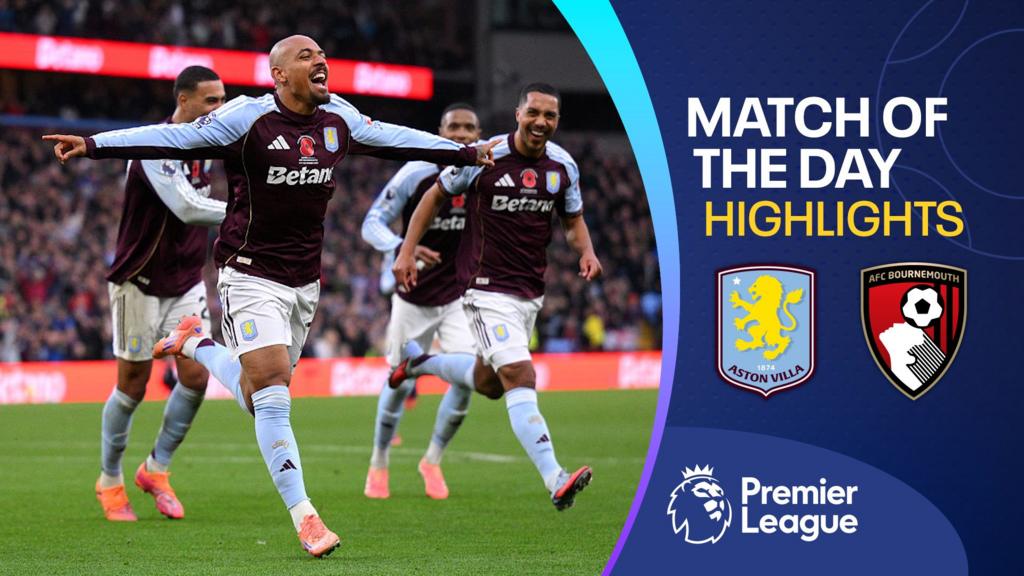 Premier League: Aston Villa 4-0 Bournemouth - highlights