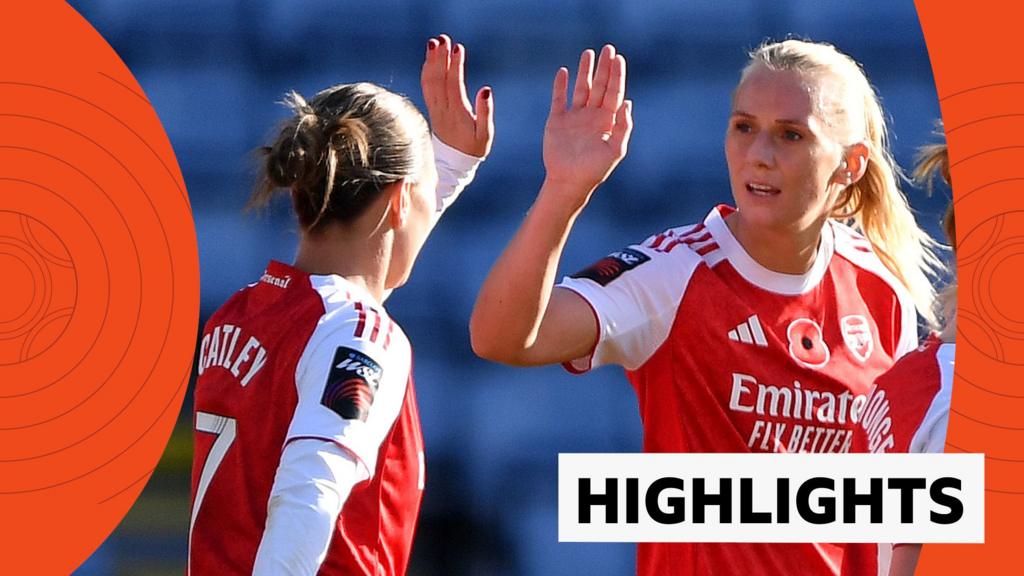 Russo & Blackstenius shine as Arsenal thrash Leicester