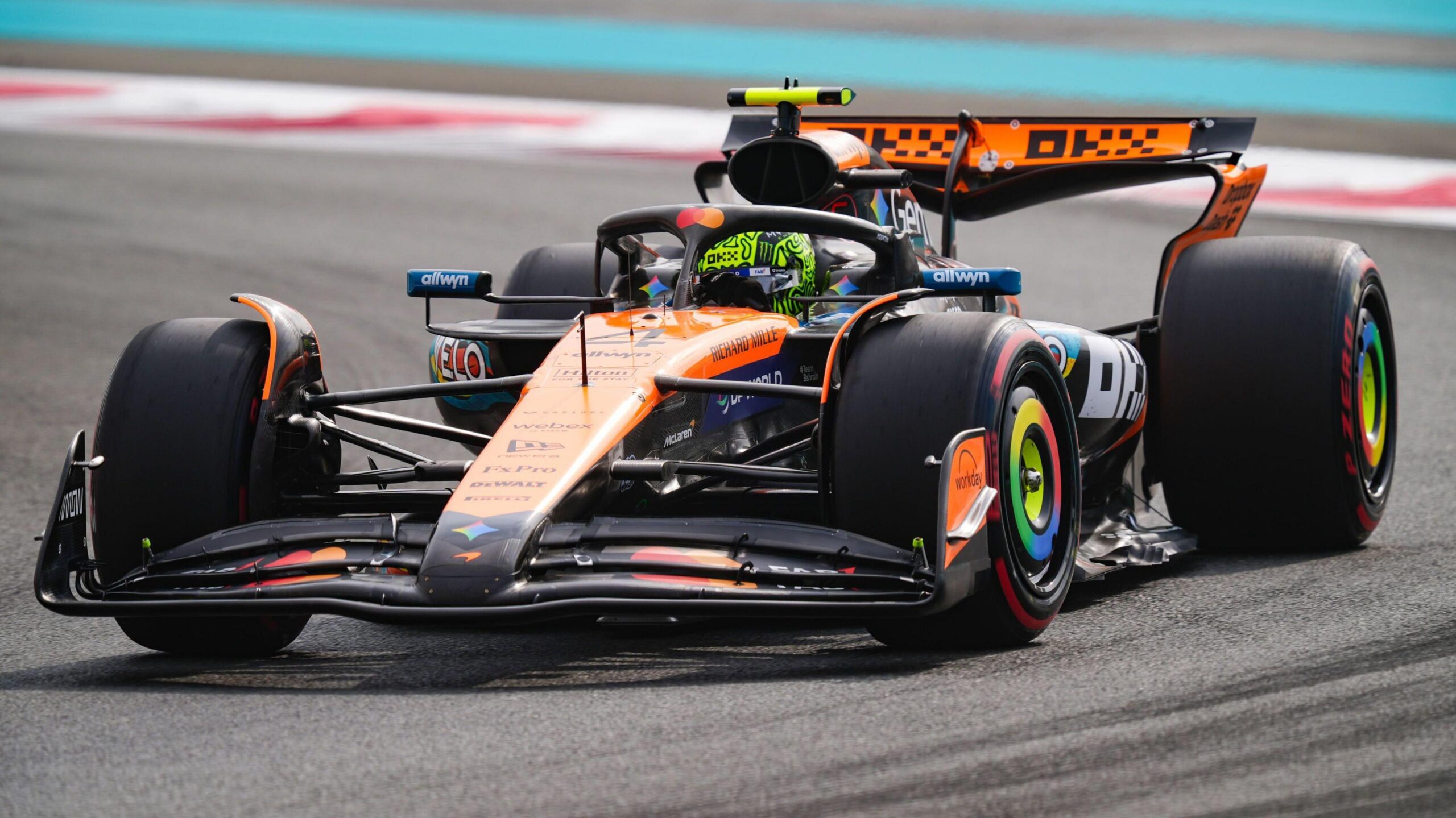 Abu Dhabi Grand Prix: Lando Norris edges Max Verstappen in first practice of title-decider