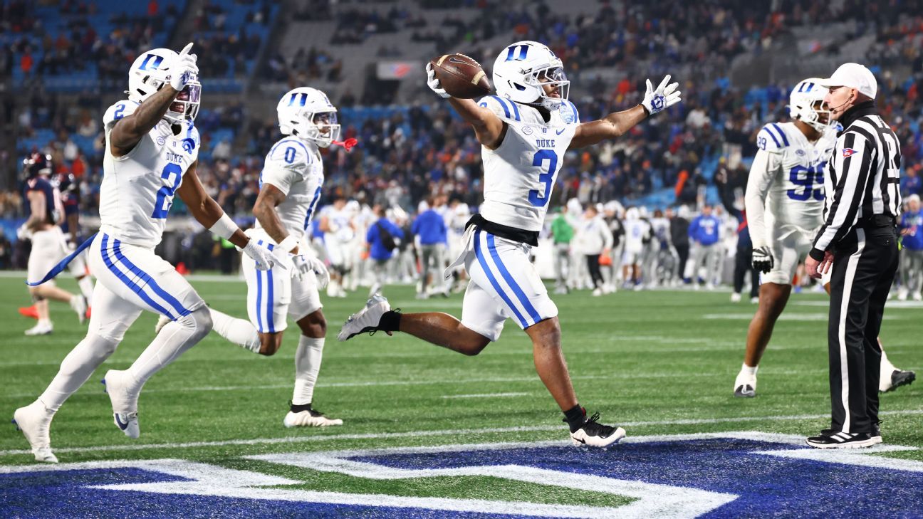 Blue Devils win ACC crown, ‘deserve’ CFP berth