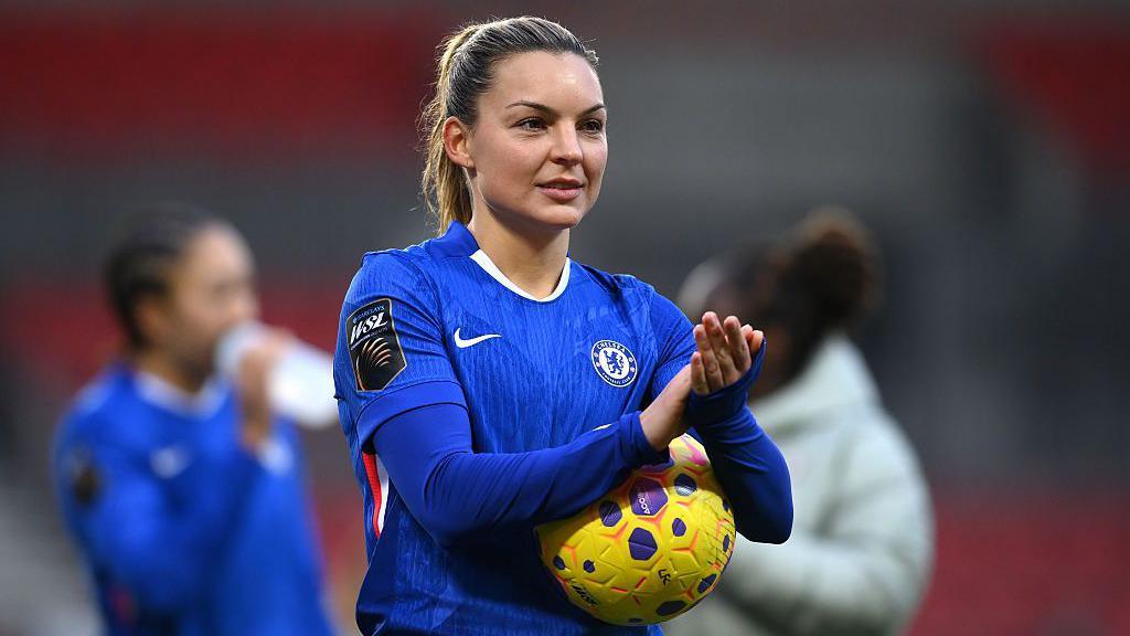 Chelsea scored nine goals against Liverpool in the Women’s League Cup.