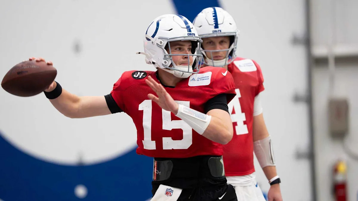 Colts list QB Riley Leonard as full participant in Wednesday's practice