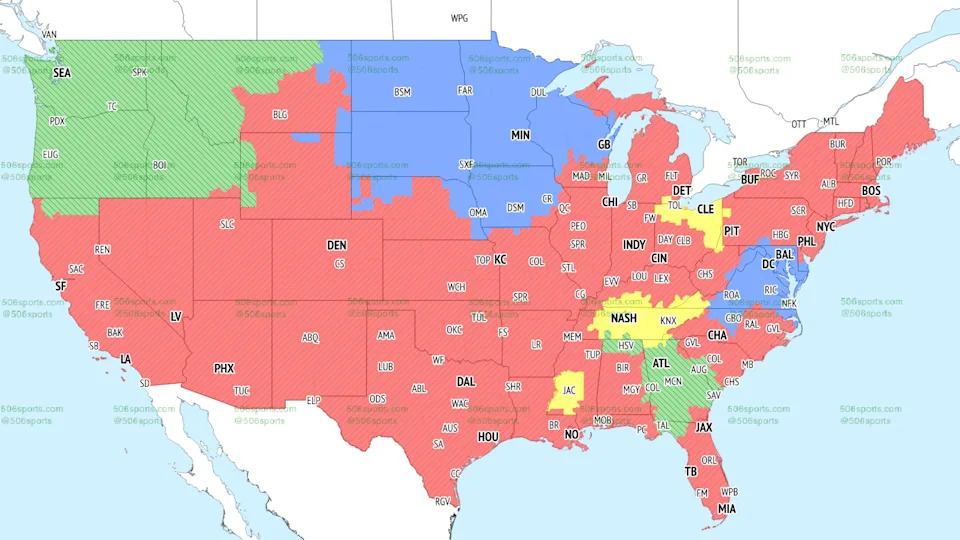Falcons vs. Seahawks: Television coverage map for NFL Week 14