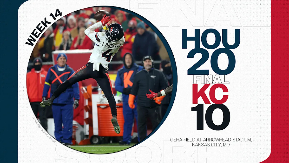 Final score: Texans defeat Chiefs 20-10 on 'Sunday Night Football'