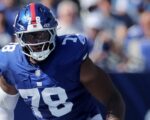 Giants' Andrew Thomas exits Vikings game with hamstring injury, will undergo imaging Monday