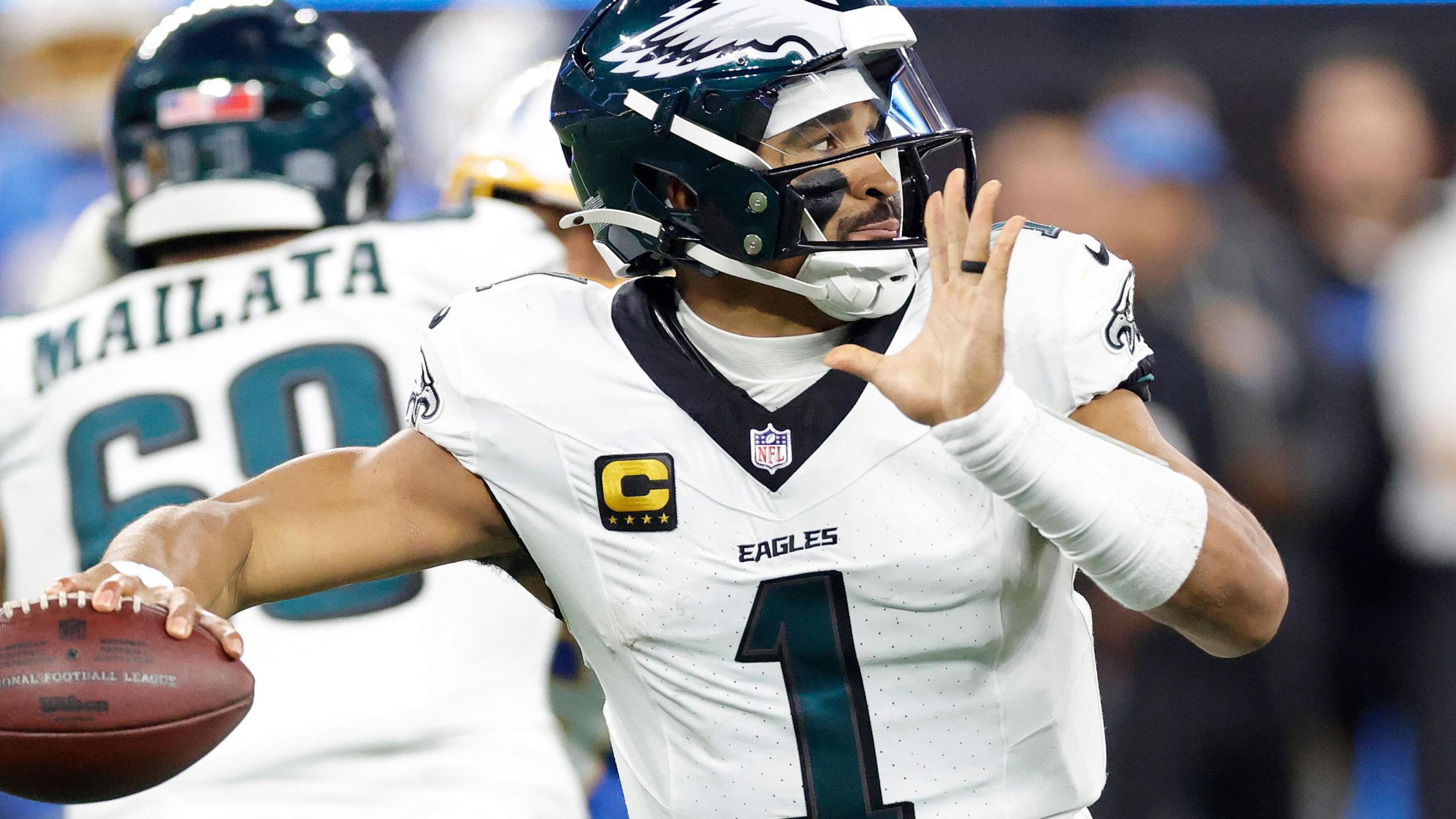 Hurts fumbles ball two times on identical play as Eagles defeated