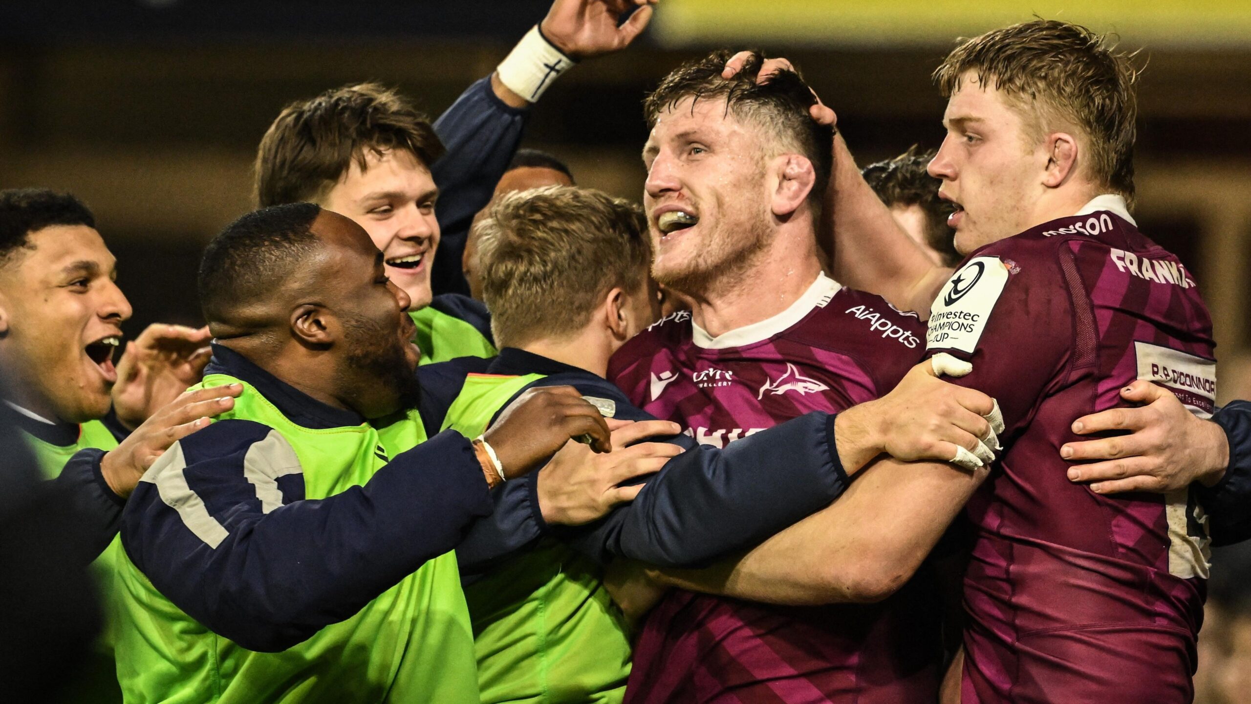 Sale claim superb bonus-point win against Clermont