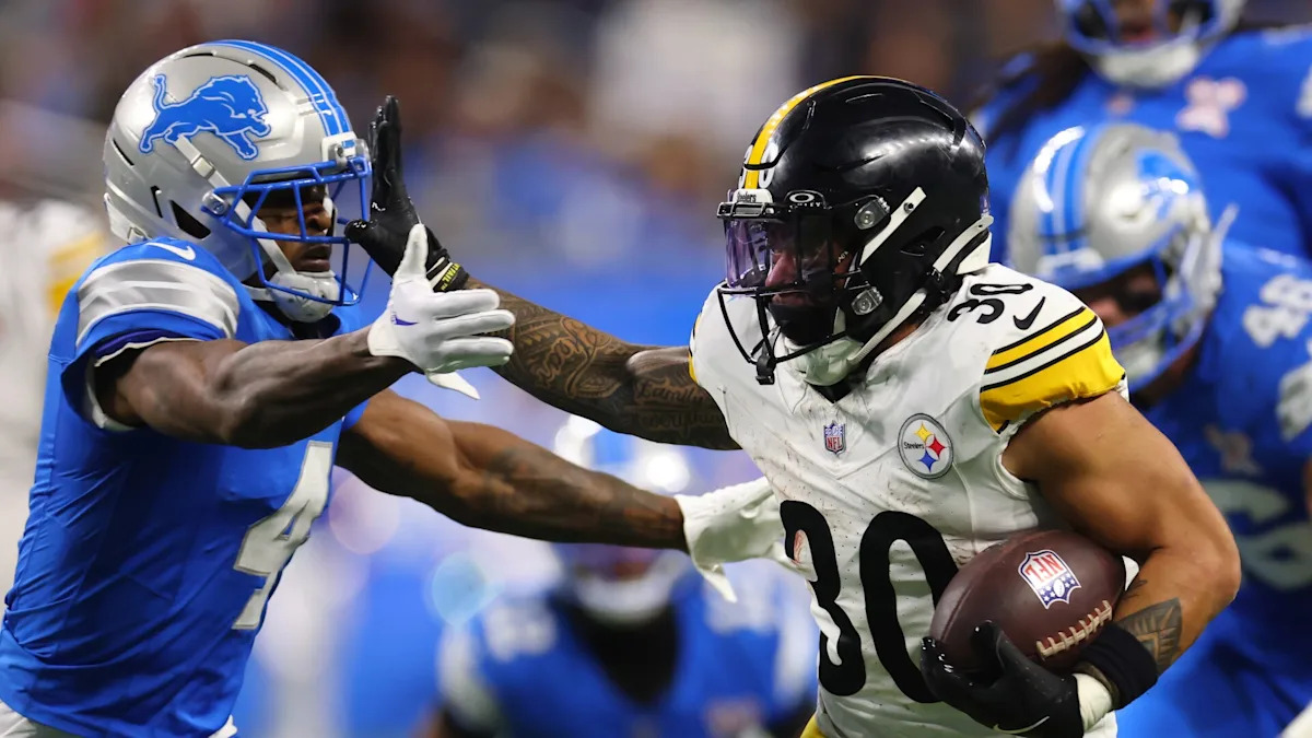 Steelers take 22-10 lead over Lions with long Jaylen Warren TD run