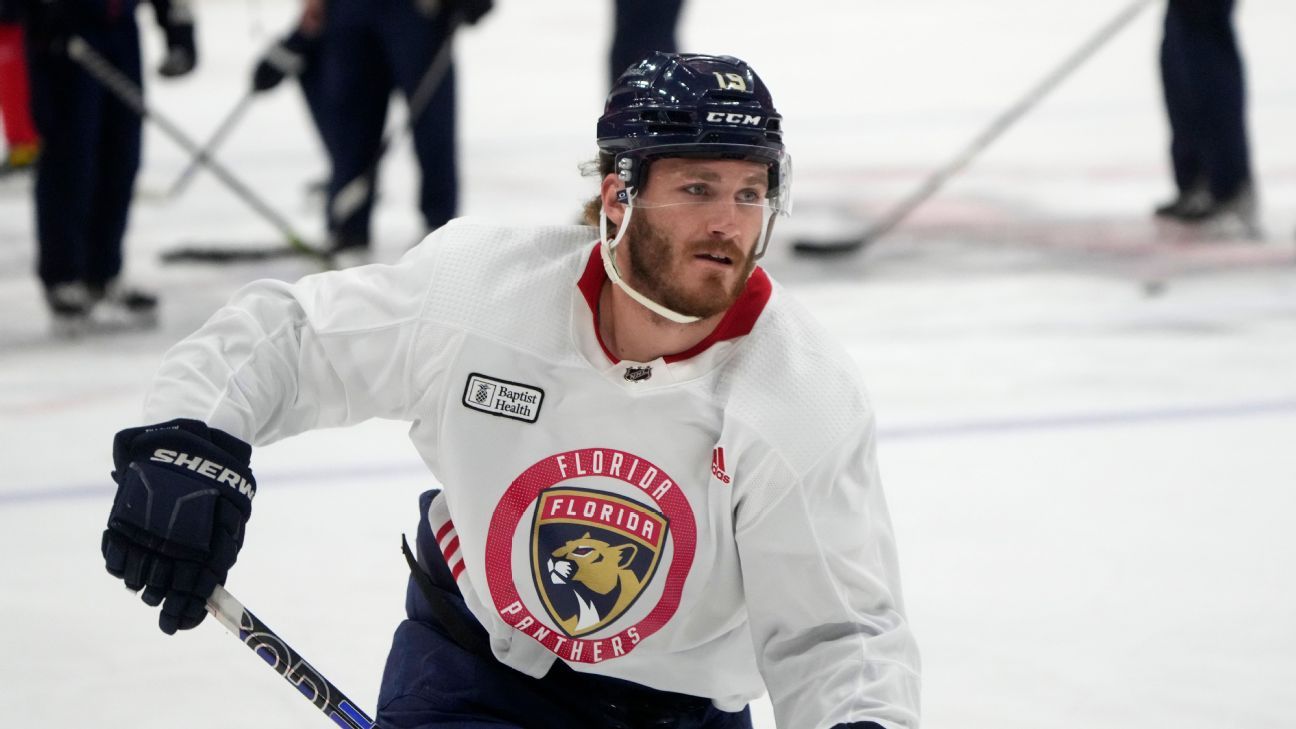 Tkachuk back at Panthers practice after surgery