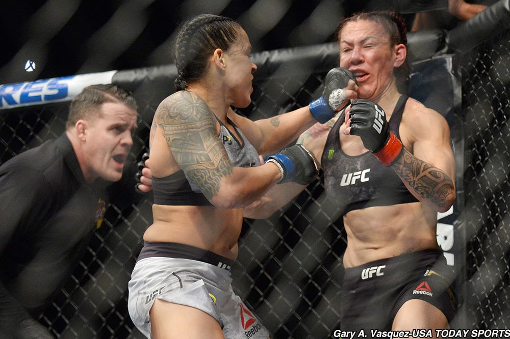 Today in MMA history, Amanda Nunes becomes women’s GOAT with Cyborg KO